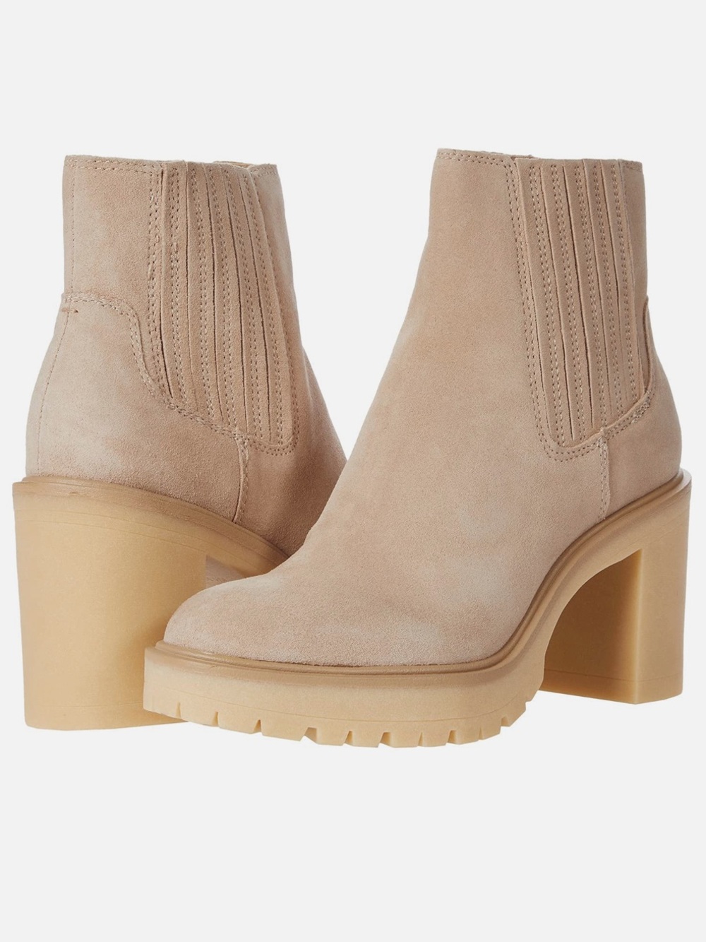 Dolce Vita Caster H2O Waterproof Ankle Boot in “Dune Suede”